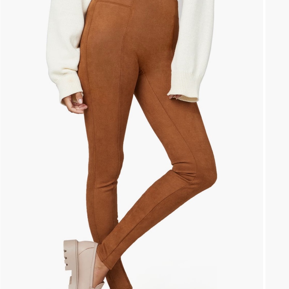 SPANX Brown High-Waisted Leggings
